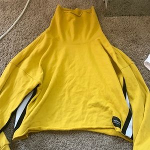 Yellow Calvin Klein turtle neck